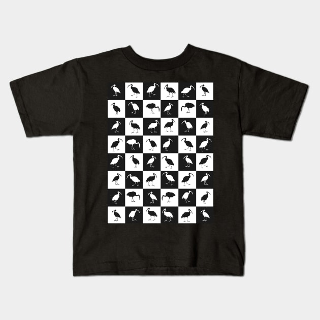 ibis pattern Kids T-Shirt by vectormutt